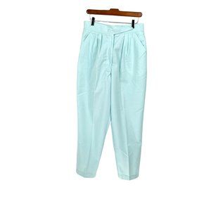 Vintage High Waisted Pastel Blue 80s Pants Size 13/14 Idioms